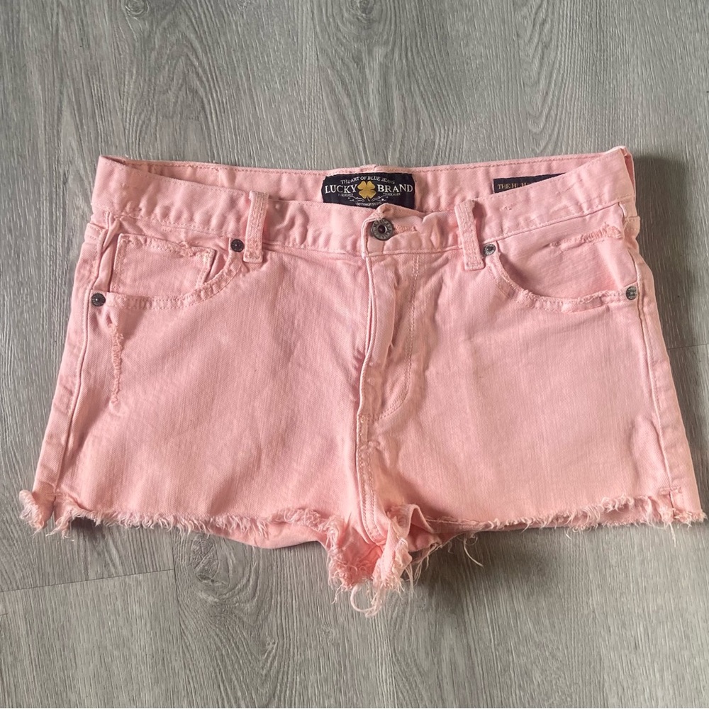 Lucky Brand  Baby Pink The High Rise Shortie